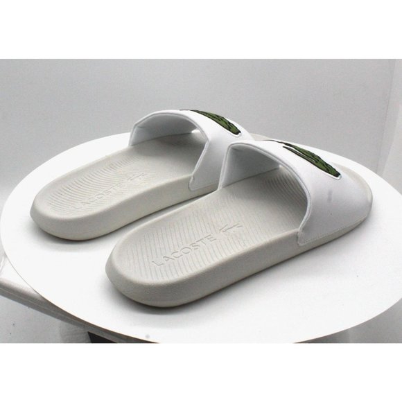 Lacoste Mens Croco Slide, Adult, Whit - Picture 5 of 8
